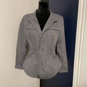 Loft Outlet Gray Jean Jacket